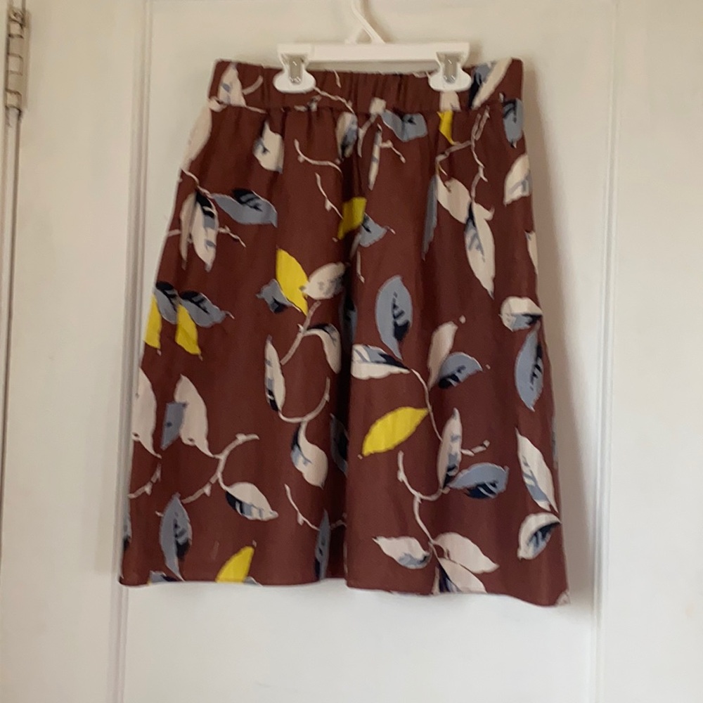 Boden Floral Lined Skirt